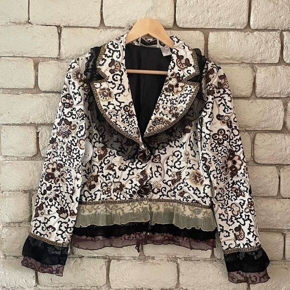 Carrie Allen Women's Patterned Jacket - Picture 1 of 12